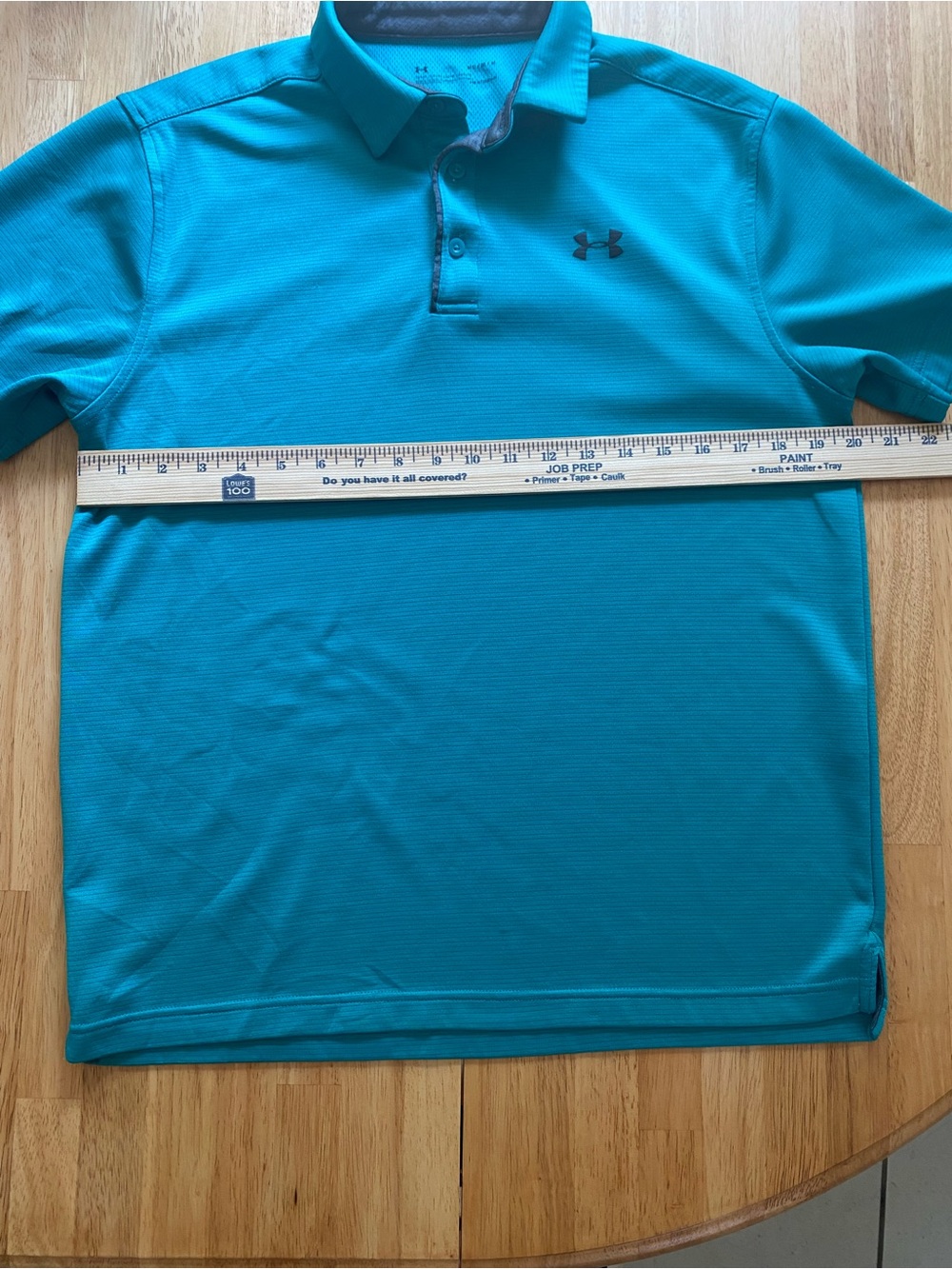 Under Armour Men's Teal Performance Heat-gear Polo Shirt Golf Size M - Picture 4 of 6
